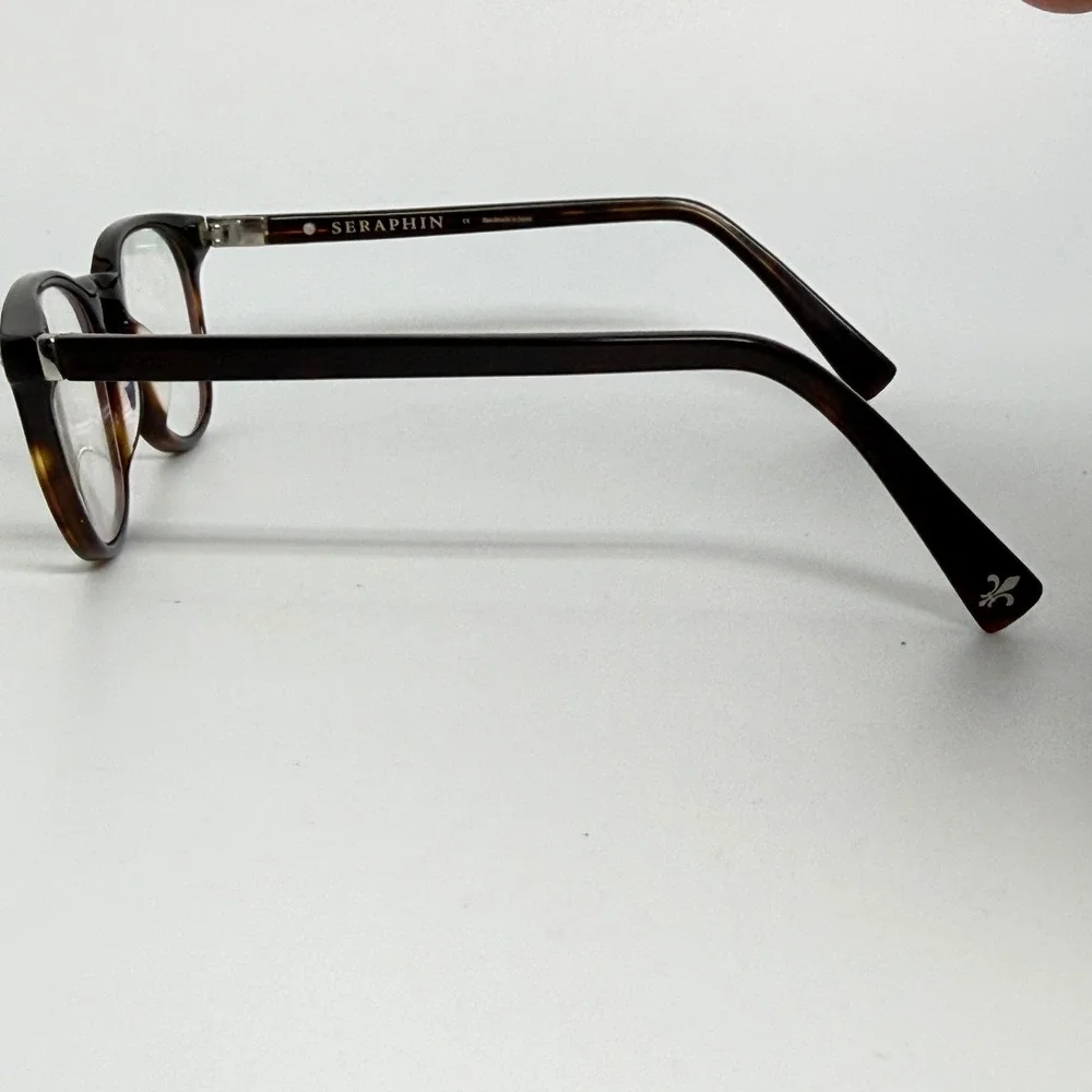 Seraphin Handmade in Japan Tortoise Shell Round‎ Eyeglasses Frames Women 21449